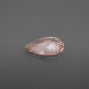 Morganita rosa natural de 1,28 ct, en forma de pera, VVS-VS