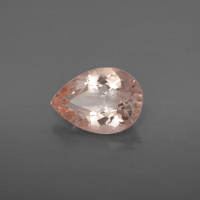 Morganita rosa natural de 1,77 ct, en forma de pera, VS-SI