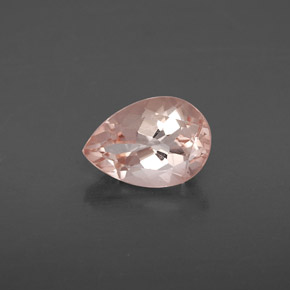 Morganita rosa natural de 1,86 ct, en forma de pera, VS