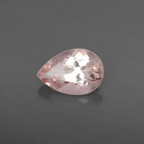 Morganita rosa natural de 1,83 ct, en forma de pera, VS