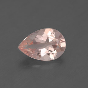 Morganita rosa natural de 1,54 ct, en forma de pera, VS