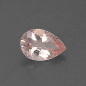 Morganita rosa natural de 1,54 ct, en forma de pera, VS