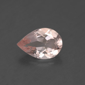 Morganita rosa natural de 1,58 ct, en forma de pera, VS