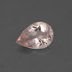 Morganita rosa natural de 1,41 ct, en forma de pera, VS
