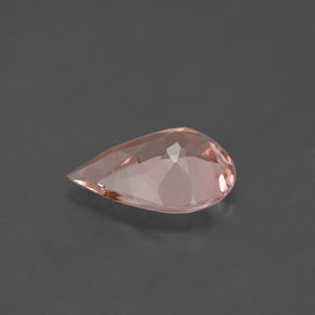 Morganita rosa natural de 1,41 ct, en forma de pera, VS