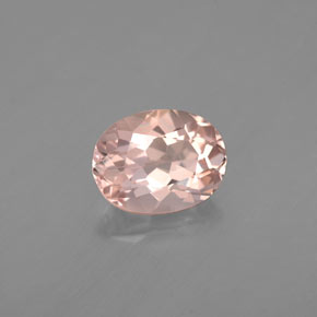 Morganita rosa natural de 1,23 ct, corte óvalo, VVS-VS