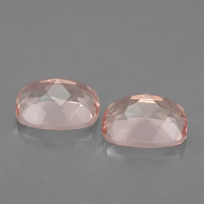 Gemas de morganita rosa natural de  ct, corte cojín, VVS