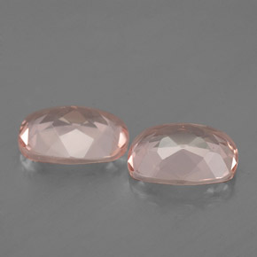 Gemas de morganita rosa natural de  ct, corte cojín, VVS-VS