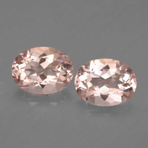 Gemas de morganita rosa natural de  ct, corte óvalo, VVS