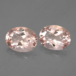 Gemas de morganita rosa natural de  ct, corte óvalo, VVS