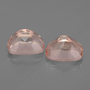 Gemas de morganita rosa natural de  ct, corte cojín, VVS