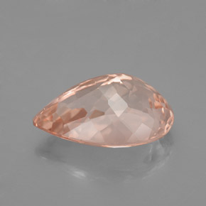 Morganita Rosado claro natural de 4.93 ct, En forma de pera, VS