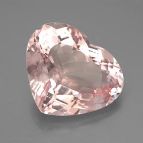 Morganita rosa natural de 7,33 ct, forma de corazón, VVS-VS