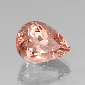 Morganita rosa natural de 13,03 ct, en forma de pera, VVS