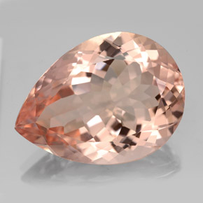 Morganita rosa natural de 13,95 ct, en forma de pera, VVS