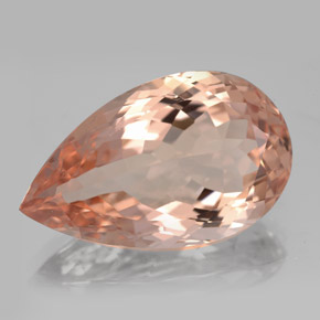 Morganita rosa natural de 14,87 ct, en forma de pera, VVS
