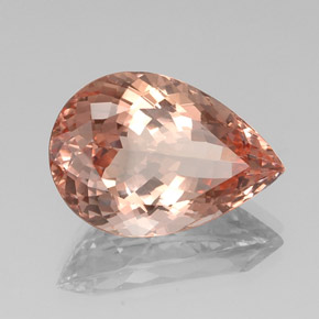 Morganita rosa natural de 18,29 ct, en forma de pera, VS