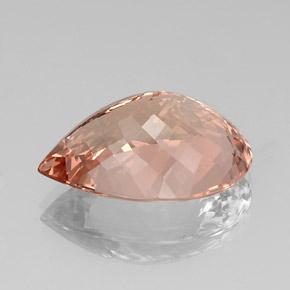 Morganita rosa natural de 18,29 ct, en forma de pera, VS