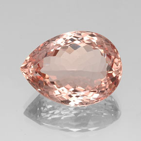 Morganita rosa natural de 17,78 ct, en forma de pera, VVS