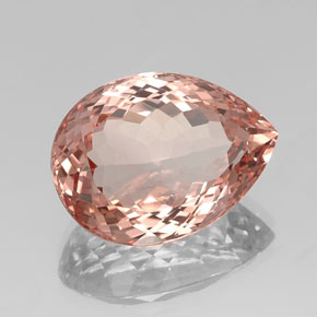 Morganita rosa natural de 17,78 ct, en forma de pera, VVS