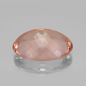 Morganita rosa natural de 10,92 ct, corte óvalo, VVS