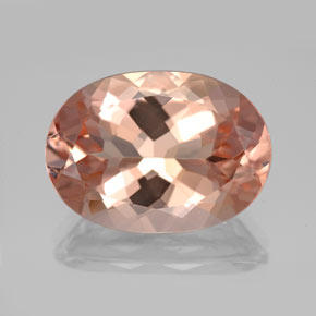Morganita rosa natural de 10,55 ct, corte óvalo, VVS