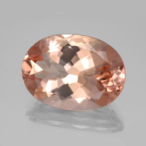 Morganita rosa natural de 10,55 ct, corte óvalo, VVS