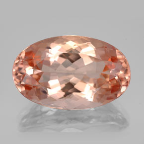 Morganita Salmón natural de 13.26 ct, Corte Óvalo, VVS-VS