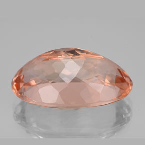 Morganita Salmón natural de 13.26 ct, Corte Óvalo, VVS-VS