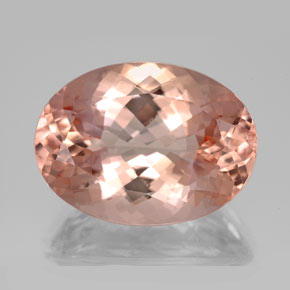 Morganita rosa natural de 14,36 ct, corte óvalo, VVS