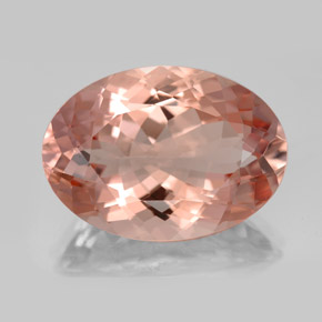 Morganita rosa natural de 15,30 ct, corte óvalo, VVS
