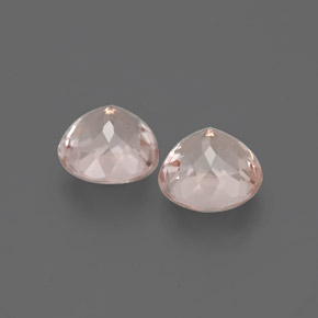 Gemas de morganita rosa natural de  ct, corte redondo, VVS-VS