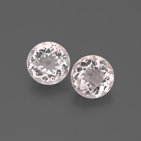 Gemas de morganita rosa natural de  ct, corte redondo, VS