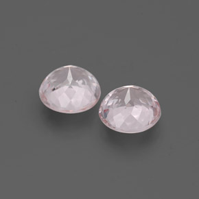 Gemas de morganita rosa natural de  ct, corte redondo, VS