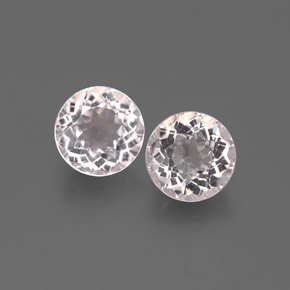 Gemas de morganita rosa natural de  ct, corte redondo, VS