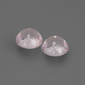 Gemas de morganita rosa natural de  ct, corte redondo, VS