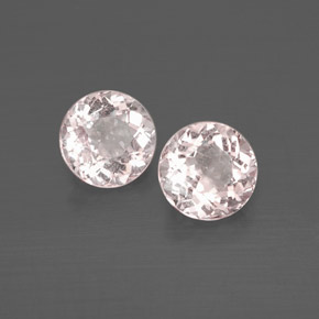 Gemas de morganita rosa natural de  ct, corte redondo, VS