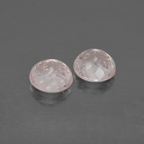Gemas de morganita rosa natural de  ct, corte redondo, VVS-VS