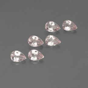 Gemas de morganita rosa natural de  ct, en forma de pera, VVS-VS