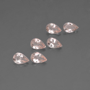 Gemas de Morganita Rosado claro natural de  ct, En forma de pera, VS
