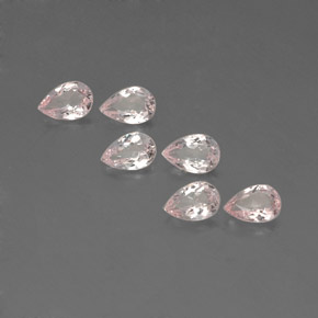 Gemas de morganita rosa natural de  ct, en forma de pera, VVS-VS