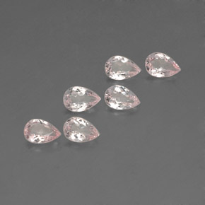 Gemas de morganita rosa natural de  ct, en forma de pera, VVS-VS