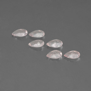 Gemas de morganita rosa natural de  ct, en forma de pera, VVS-VS