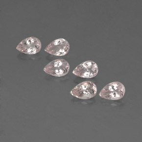 Gemas de morganita rosa natural de  ct, en forma de pera, VVS-VS