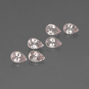 Gemas de morganita rosa natural de  ct, en forma de pera, VVS-VS