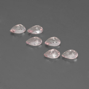 Gemas de morganita rosa natural de  ct, en forma de pera, VVS-VS