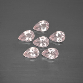 Gemas de morganita rosa natural de  ct, en forma de pera, VVS-VS