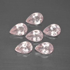 Gemas de morganita rosa natural de  ct, en forma de pera, VVS-VS