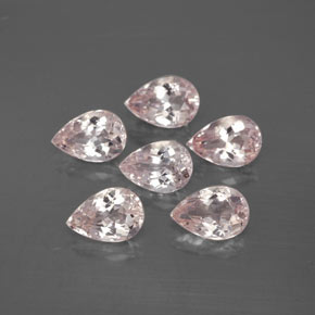 Gemas de morganita rosa natural de  ct, en forma de pera, VS