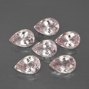 Gemas de morganita rosa natural de  ct, en forma de pera, VS